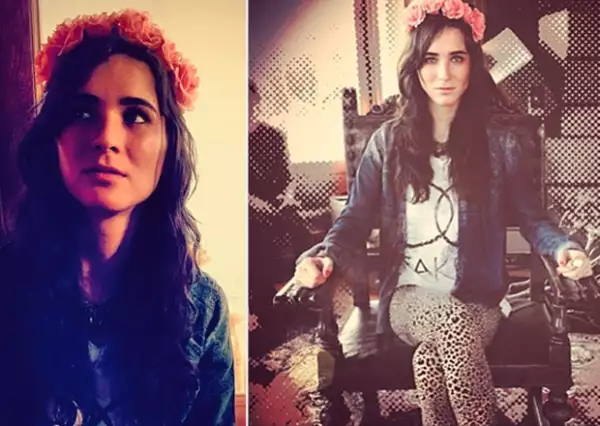 Seguidas de frases de la romántica canción, Karla le compartió a su novio estas fotos en las que aparece muy `vintage´.