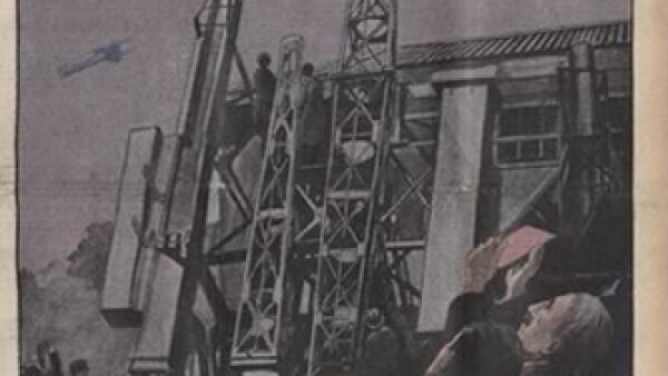 Avances en plataformas a�reas. Cr�dito: Archivo de la Bibliot�que Nationale de France
