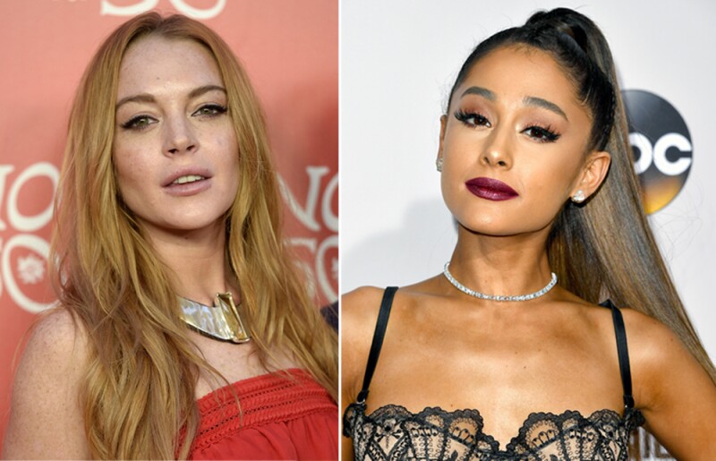 Lindsay Lohan y Ariana Grande