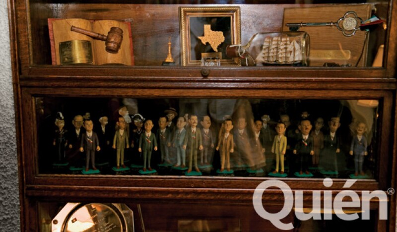Fox tiene una colección de muñequitos de los presidentes de México, en los que se encuentra él.