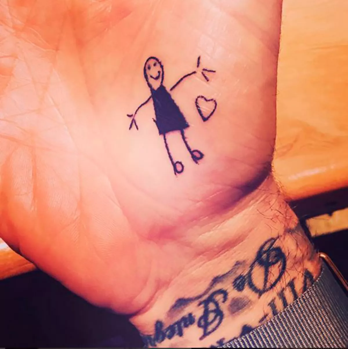 El ex futbolista compartió esta fotografía del diseño creado por su hija.