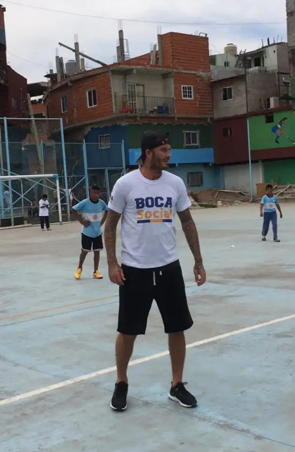 David Beckham en Argentina.
