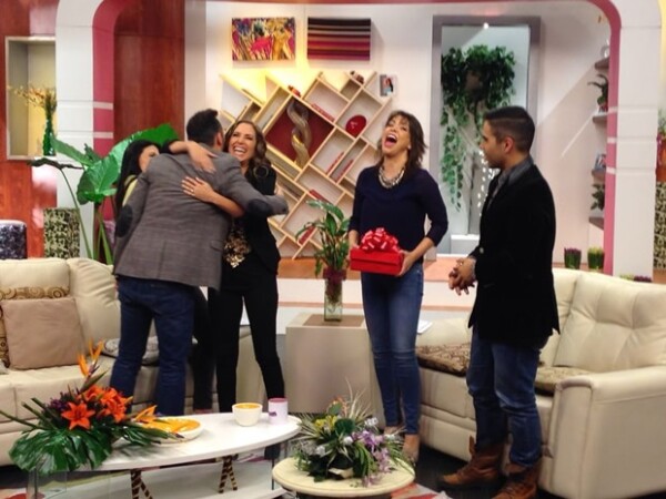 Martha Guzmán tuvo una calurosa bienvenida.