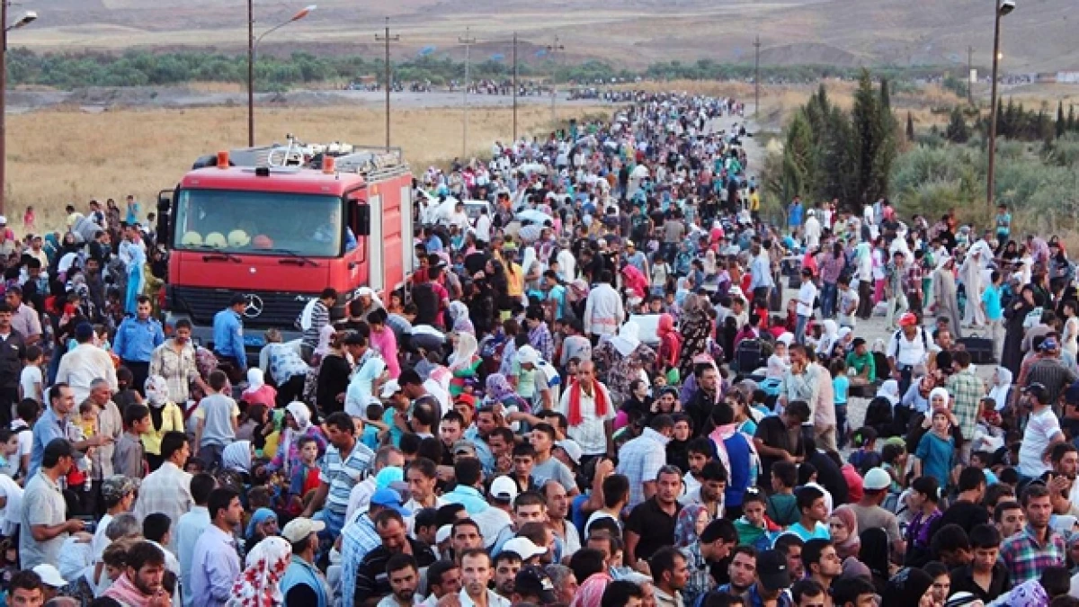 refugiados sirios huyen a iraq
