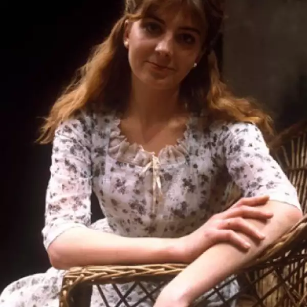 Aquí durante un ensayo de la obra The Seagull, en Inglaterra en 1985.