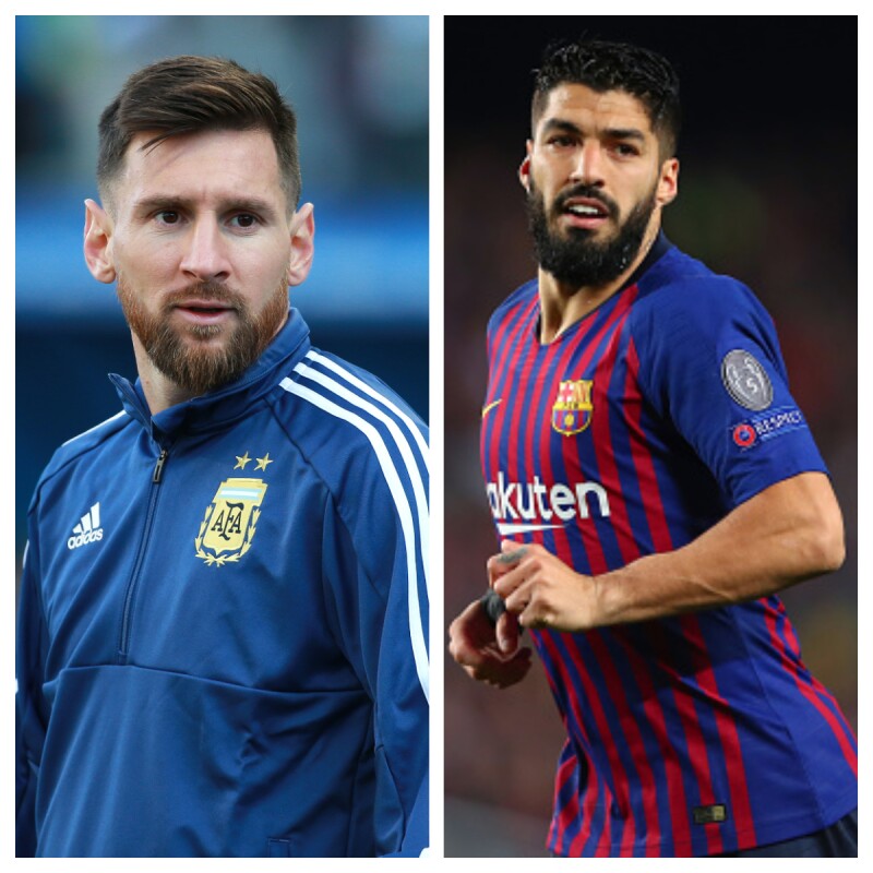 Lionel Messi y Luis Suárez.