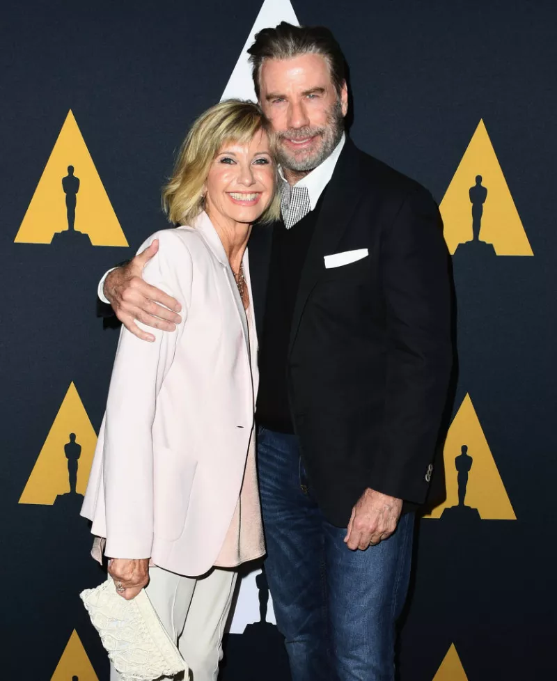 Olivia Newton-John y John Travolta.