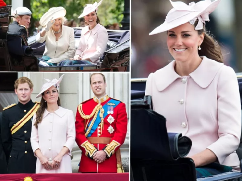 En días pasados la Duquesa inauguró un crucero y se dijo que ese sería su último evento público antes de dar a luz, sin embargo, este sábado acompañó a la reina en el festejo por su cumpleaños.