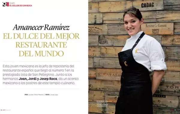 Amanecer RamÃrez en el mejor restaurante del mundo.