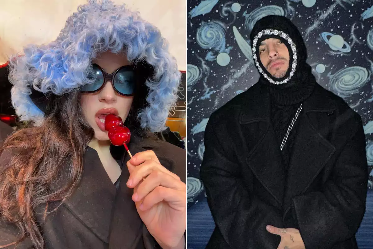 Nodal y Cazzu reciben Año Nuevo con Rosalía y Rauw Alejandro