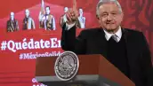 Andrés Manuel López Obrador, durante la sesión de preguntas en la conferencia mañanera.