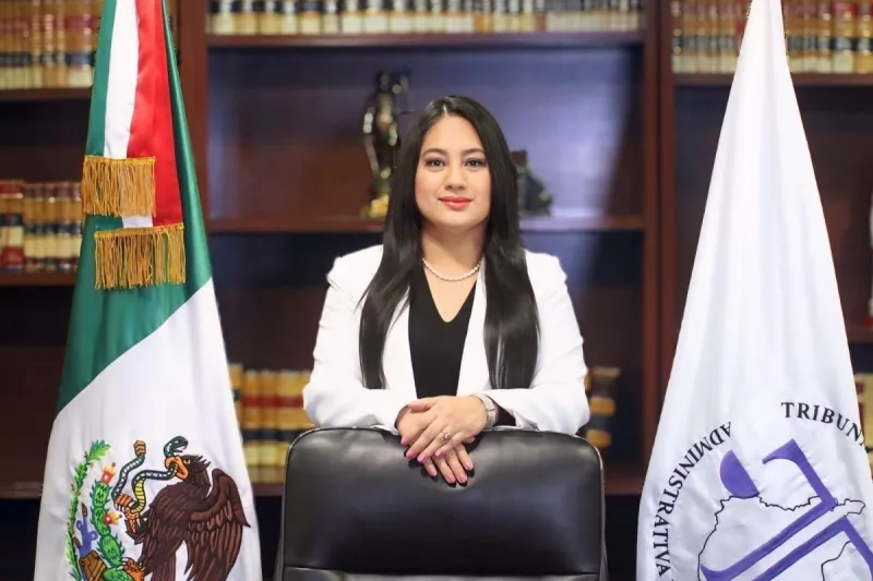 Magistrada Xóchitl Almendra Hernández, nueva integrante del Órgano de Administración Judicial OAJ. Imagen Iluminada con IA.