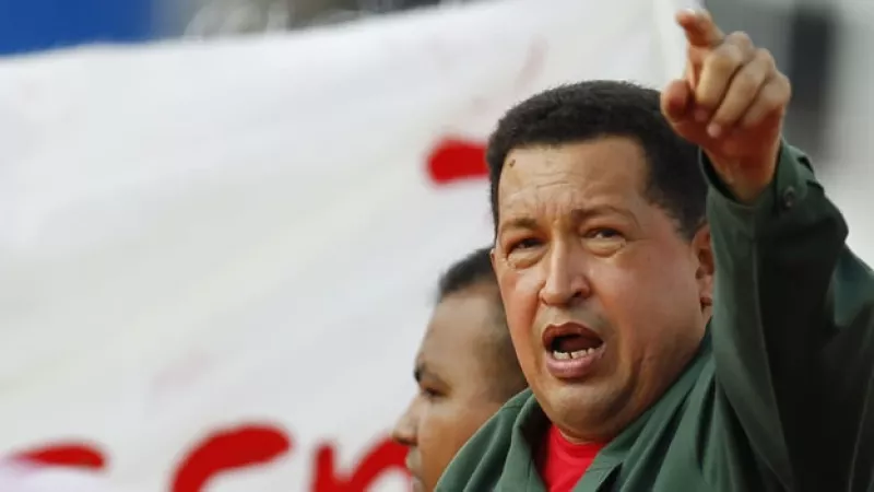 Chávez en un acto oficial