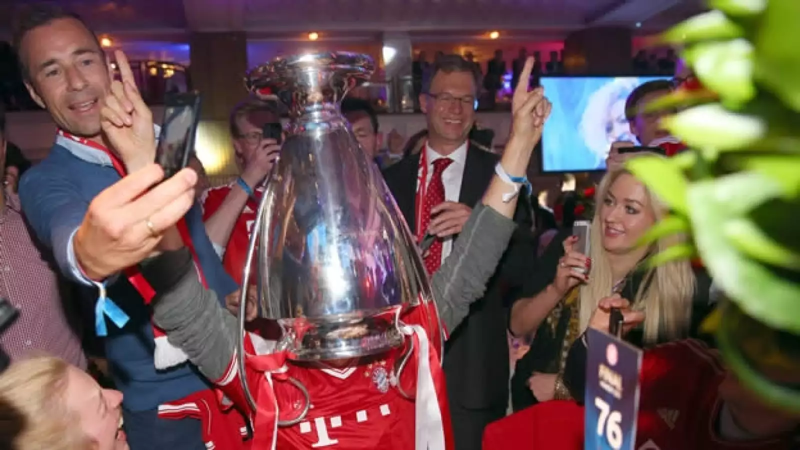 festejo del bayern munich