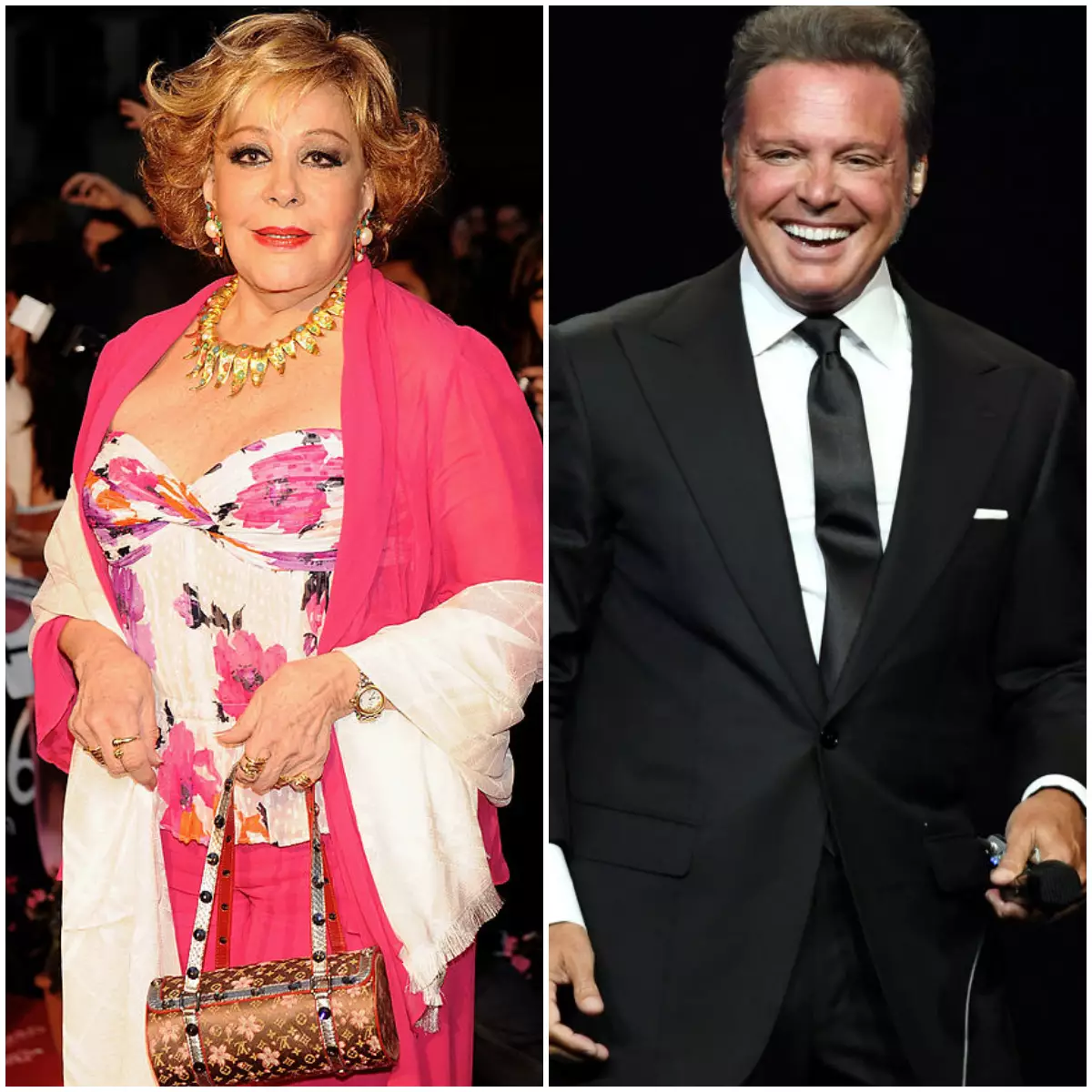 Silvia Pinal y Luis Miguel