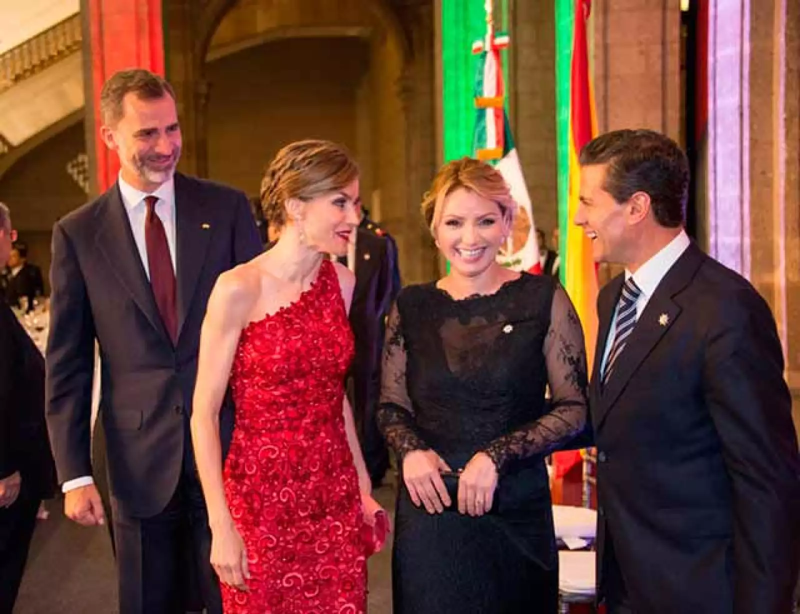 Cena en Palacio Nacional en honor a los reyes de España, Felipe VI y Letizia.