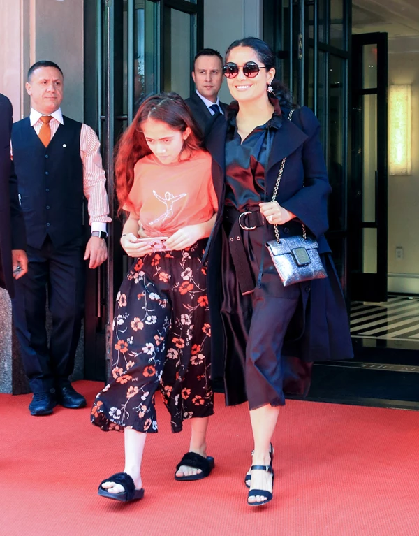 Salma Hayek out and about, New York, USA - 07 May 2018