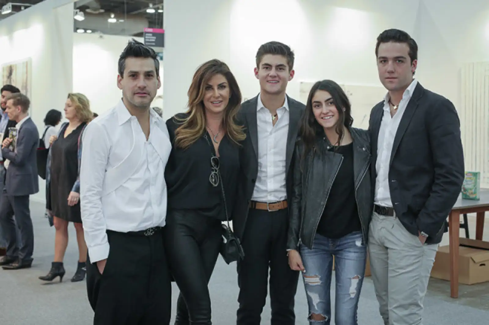 Raymundo Pérez, Alejandra Funtanet, Nicolás Saad, Natahsa Saad y Sebastián García