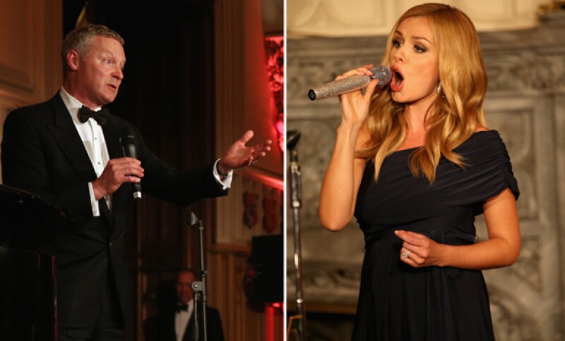 Katherine Jenkins y Rory Bremner fueron los encargados de amenizar la noche, además de que también tuvieron oportunidad de platicar con el príncipe William