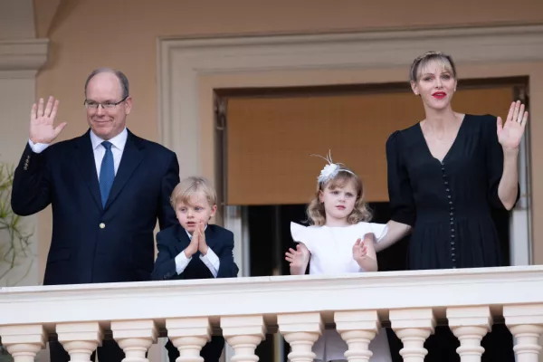Alberto II, Jacques, Gabriella y Chàrlene de Mó
