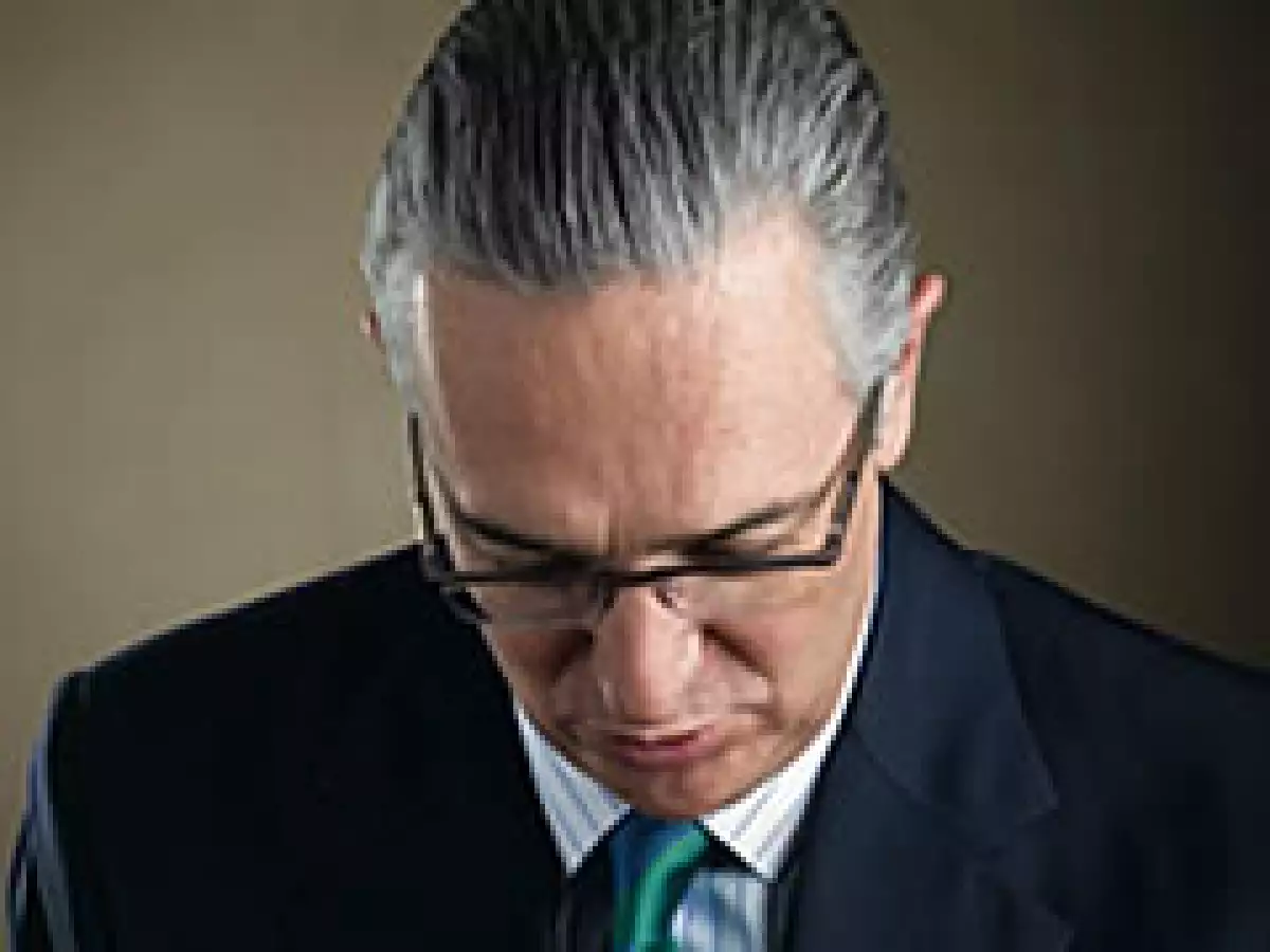 Ricardo Salinas Pliego, presidente de Grupo Salinas, captado en su oficina el pasado de febrero. (Foto: Duilio Rodríguez)