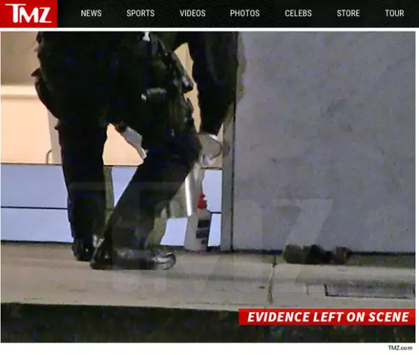 La policía encontró los objetos con los que el desconocido cometió el delito.