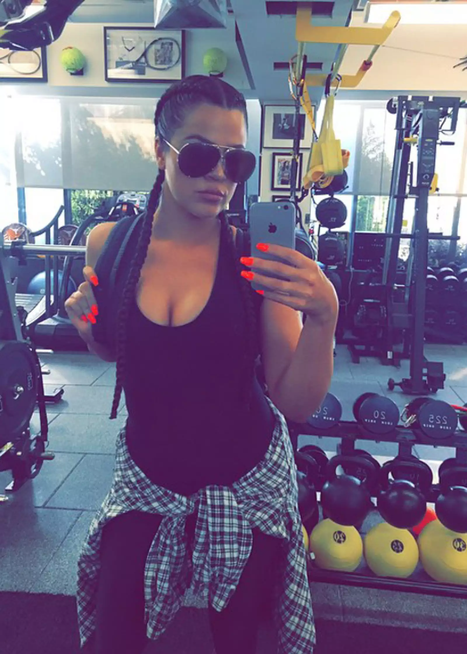 Sin embargo, la hija de Kriss Jenner comenzó a ejercitarse arduamente y lo compartió con sus seguidores.