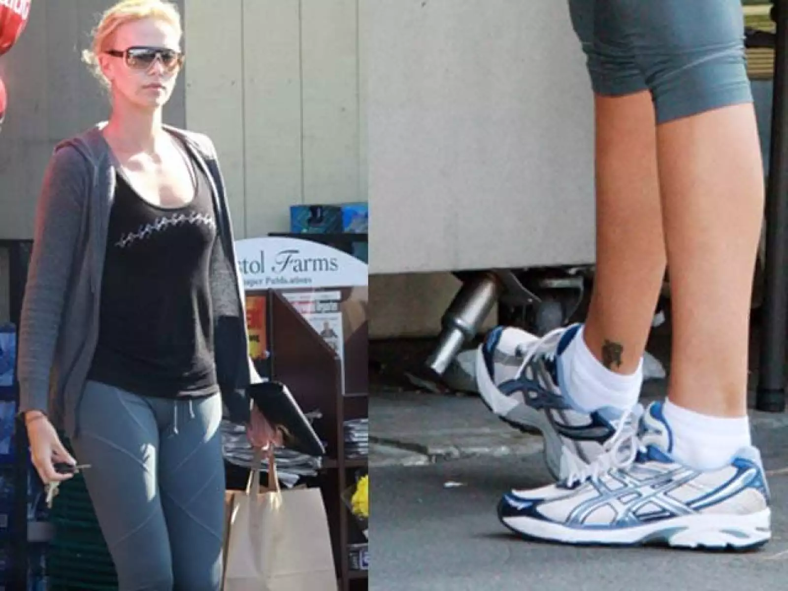 Charlize Theron tiene un tatuaje en forma de pez en el tobillo derecho. Se dice que tiene otro, en forma de flor, en su pie izquierdo.