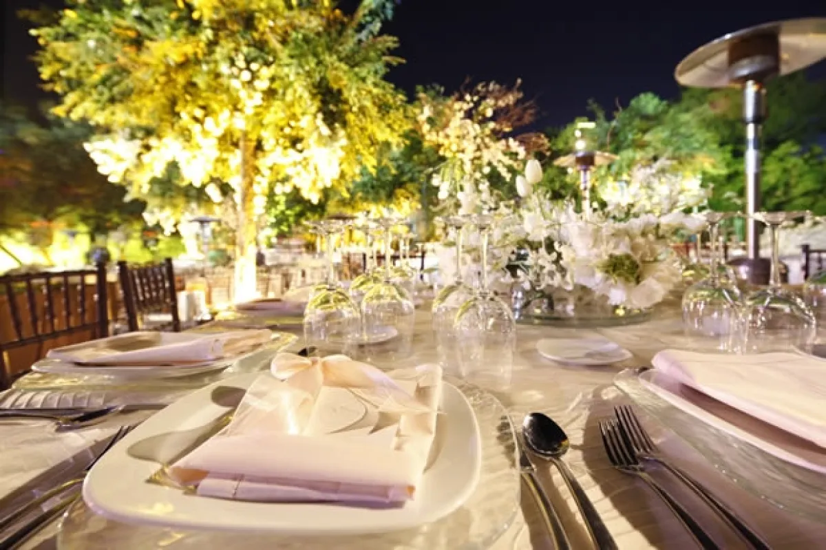 Decoración de una mesa.