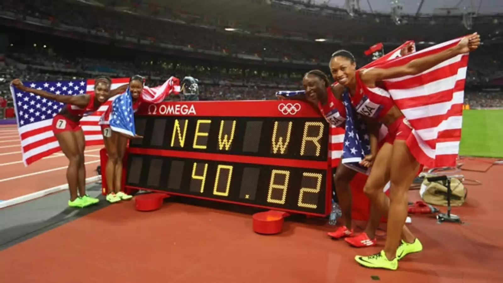 Estados Unidos 4x100 oro WR