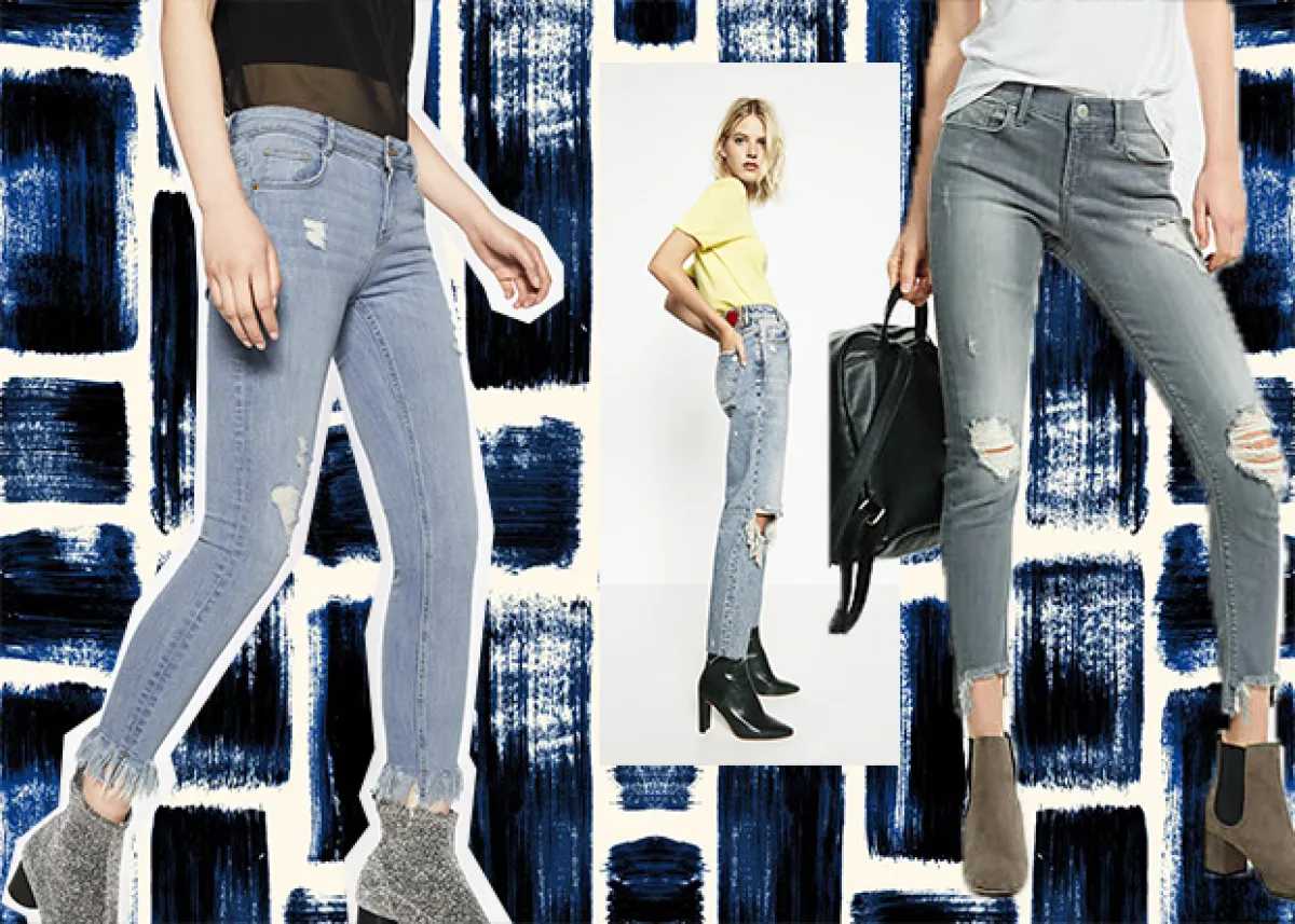 Esta tendencia se inclina por lo inconcluso. Los jeans que cuentan con esta característica por lo general presentan costuras, flecos,y roturas.
