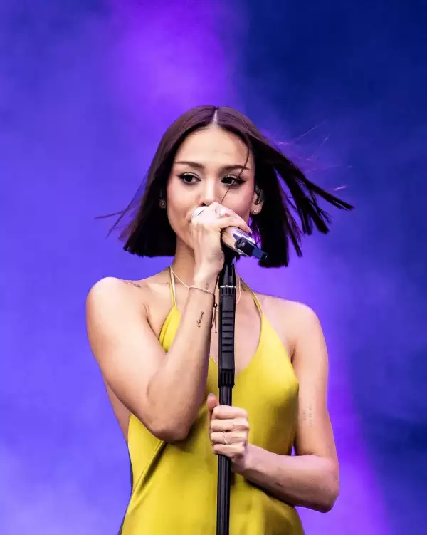 Danna Paola, vestido lencero 