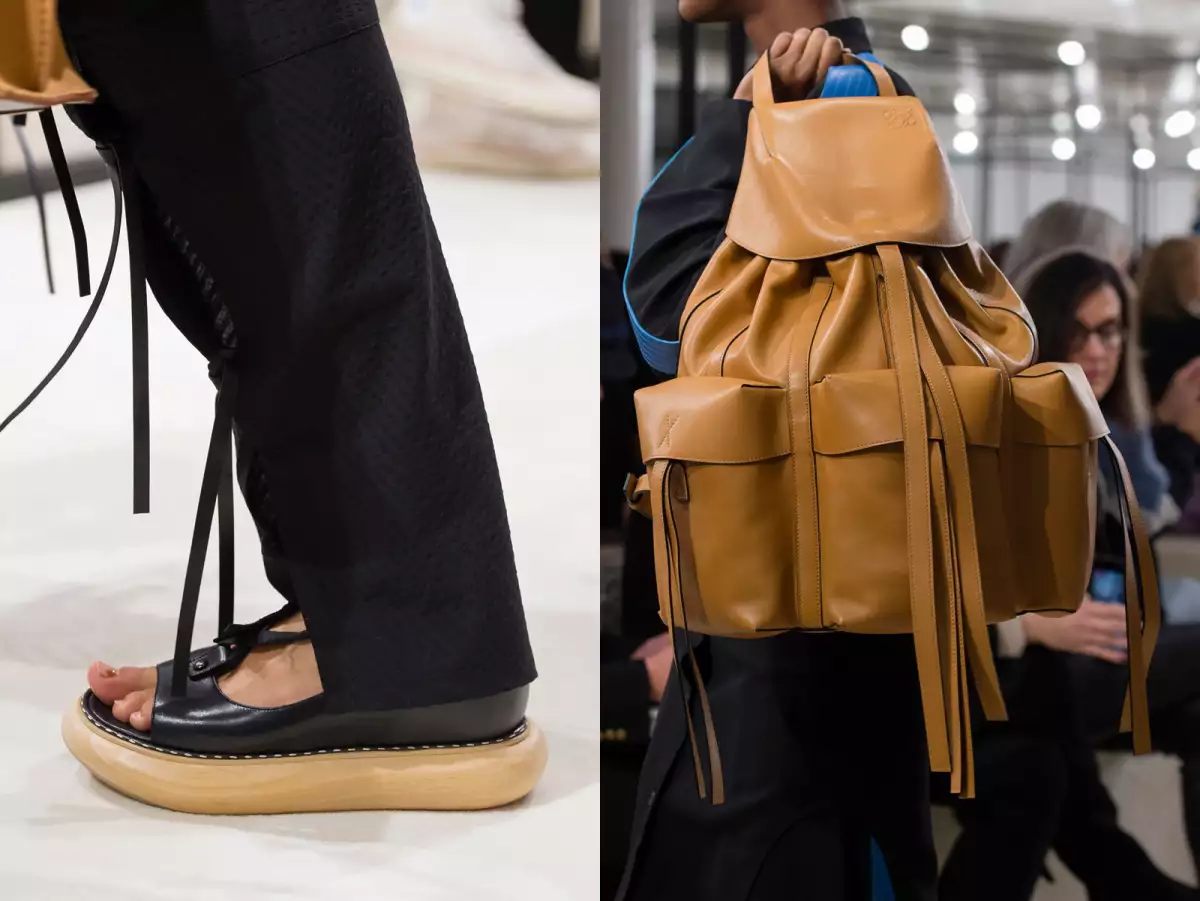 Loewe show, Detail, Fall Winter 2018, Paris Fashion Week, France - 02 Mar 2018