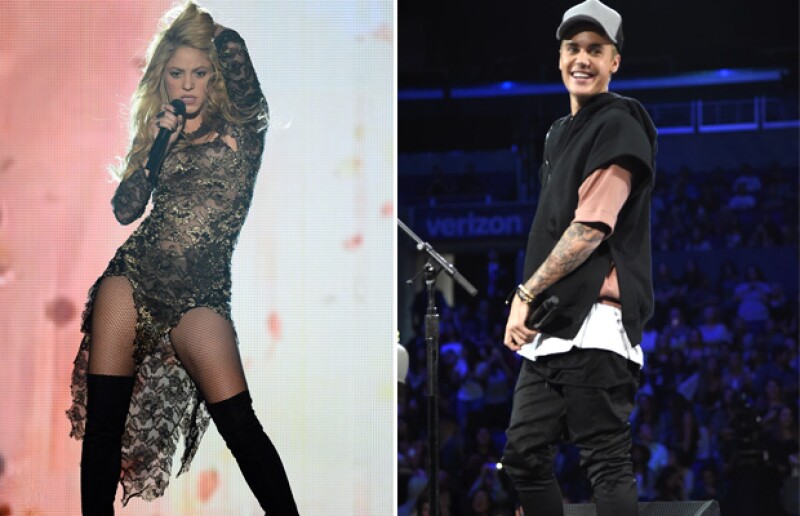Shakira cobra cerca de medio millón de dólares y Justin Bieber obtiene ganancias superiores al millón por un solo show.