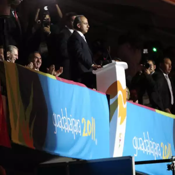 Al dar por iniciada la justa, el presidente Felipe Calderón dijo que los juegos simbolizan la unión fraterna, la paz y la prosperidad que anhelamos para todos los pueblos de nuestra América.