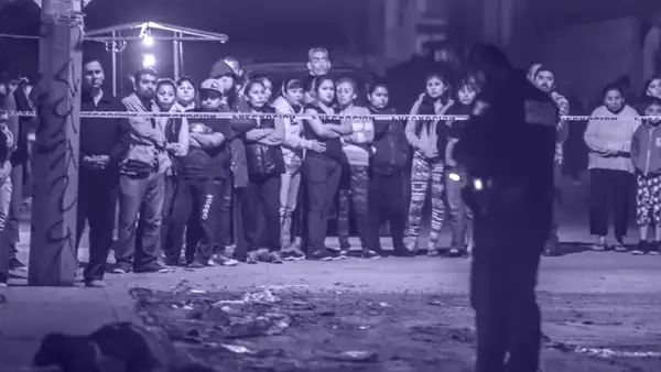 Azotada por la violencia,