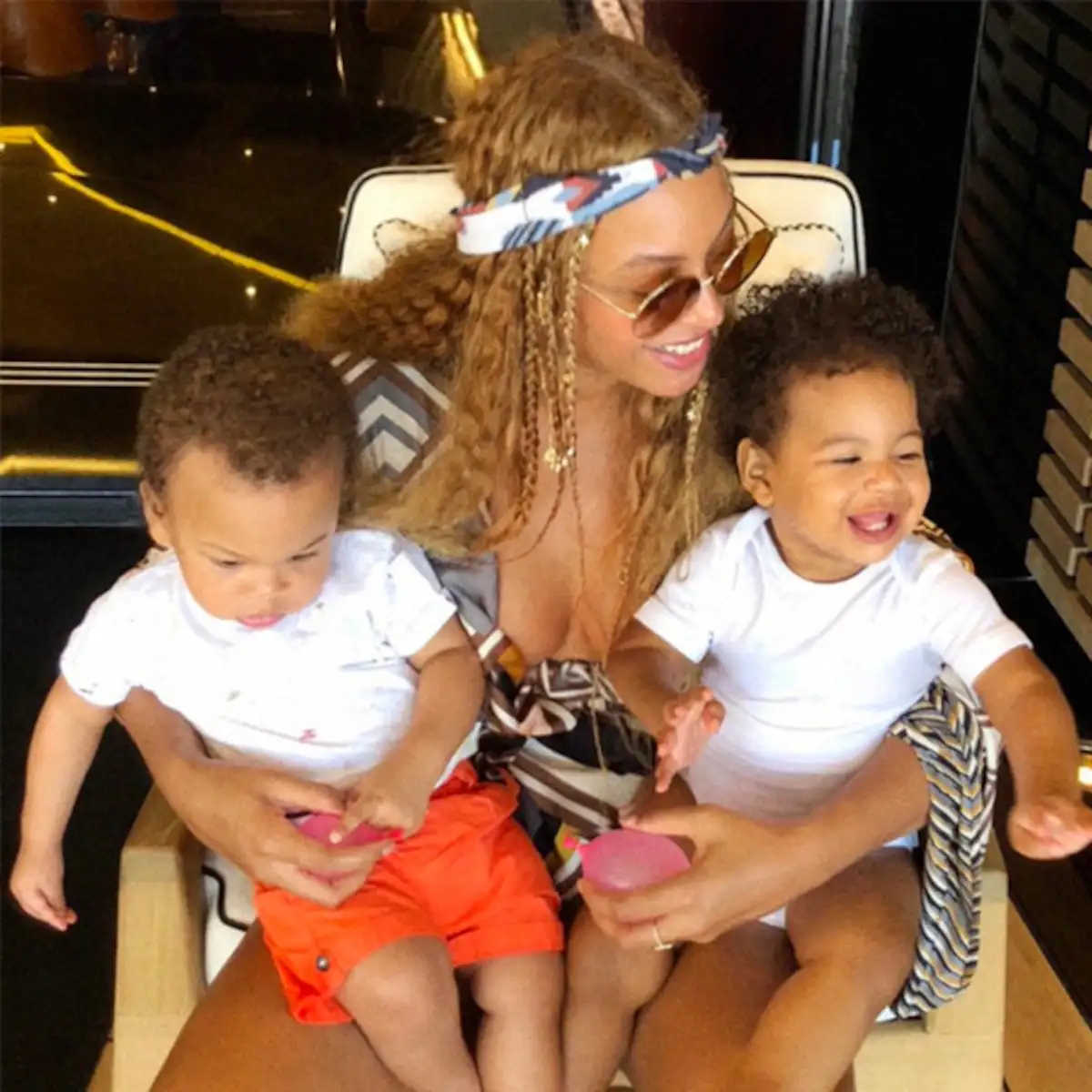 Beyoncé comparte dulces momentos junto a sus mellizos