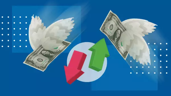 billetes de dólar con alas