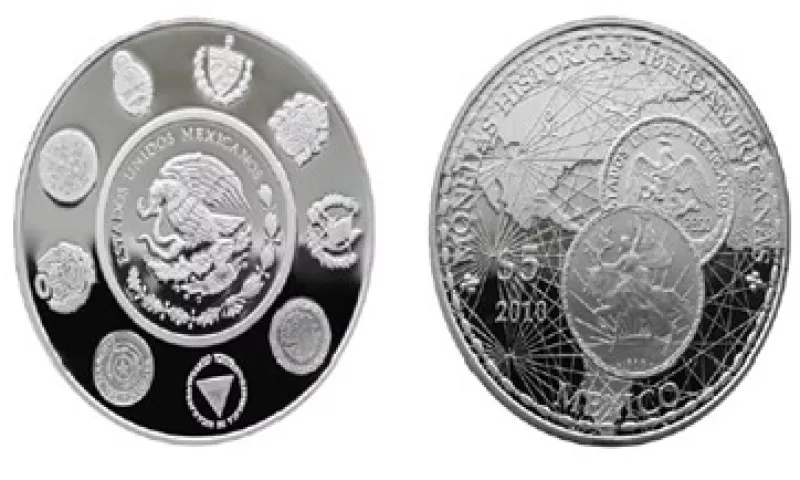 En la moneda conmemorativa que lanzó Banxico participaron  Argentina, Cuba, España, Guatemala y otros países. (Foto: Cortesía Banco de México)