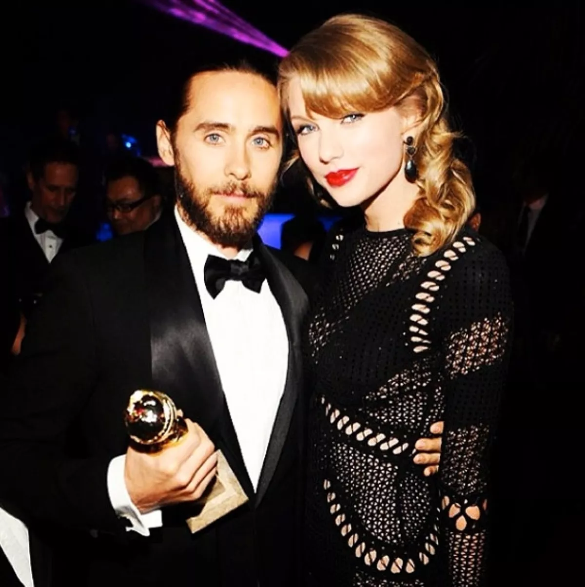 Jared también subió una foto con Taylor.