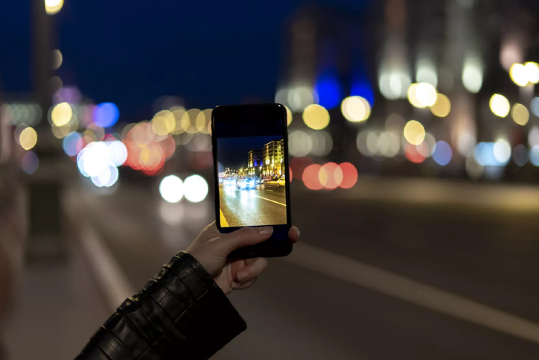 fotografía nocturna con celular