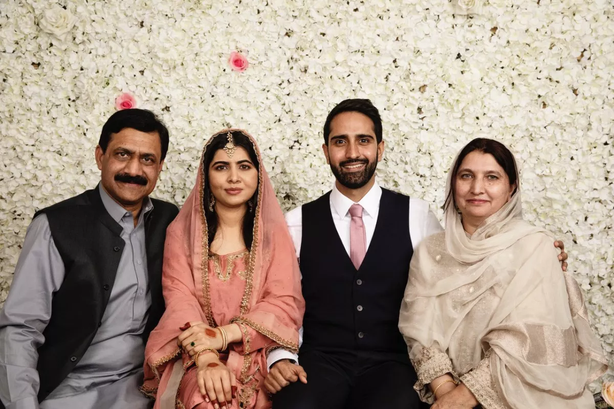 Ziauddin Yousafzai, Malala Yousafzai, Asser Malik y Toor Pekai Yousafzai