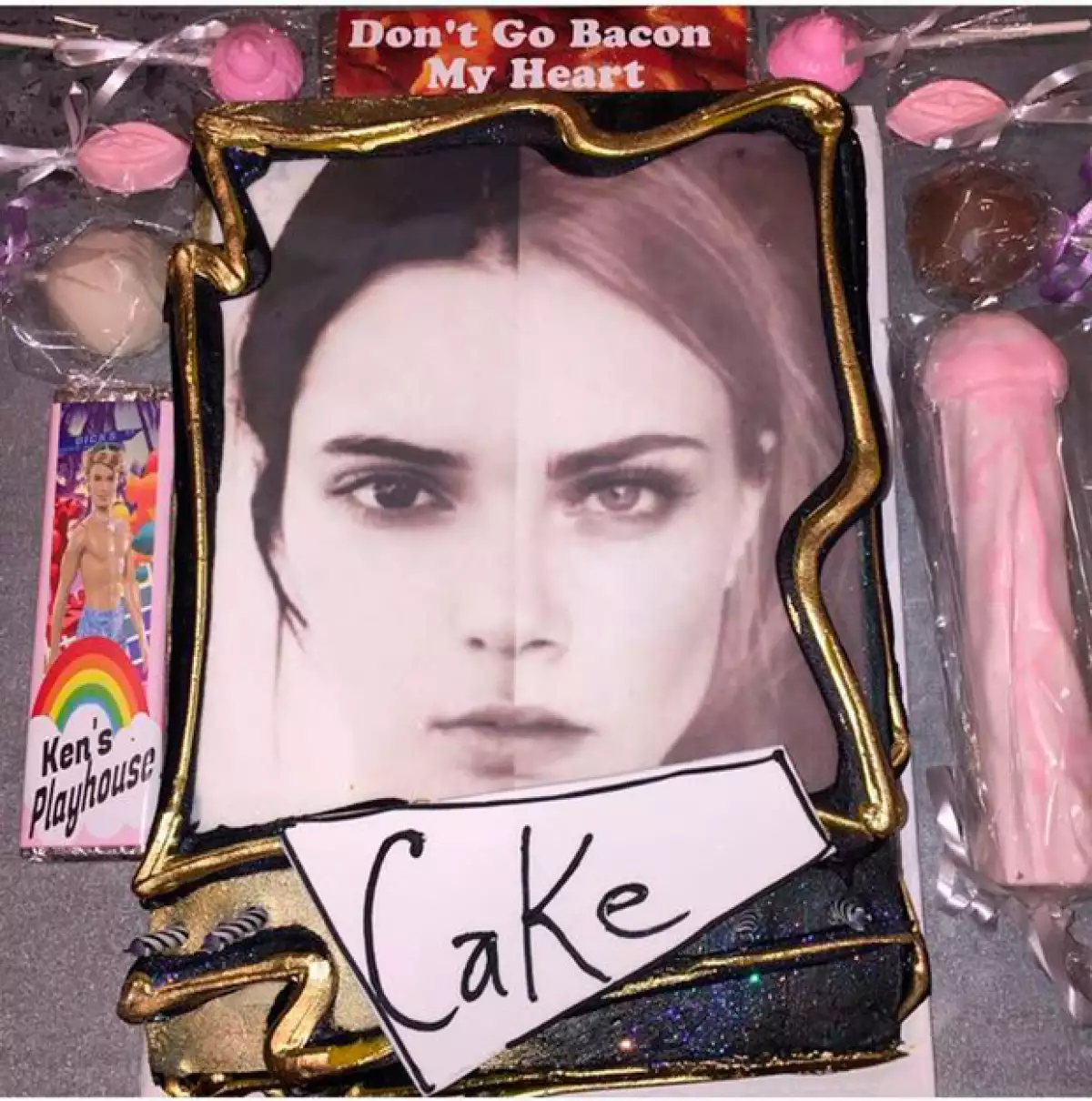 Con esta fotografía, Cara felicitó a Kendall en las redes sociales.