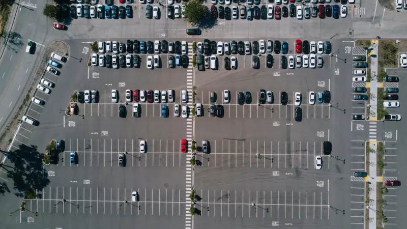 Aerial of Parking Lot