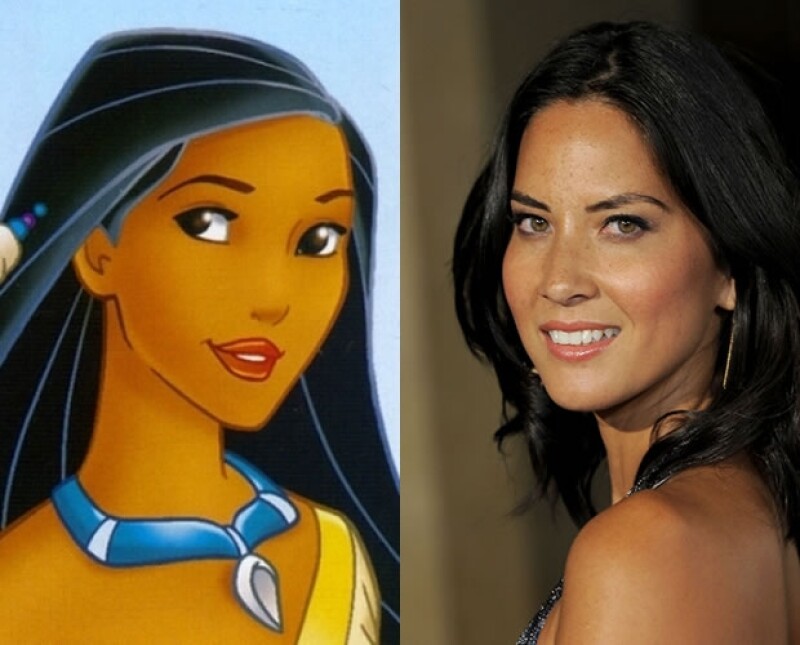 Pocahontas y Olivia Munn