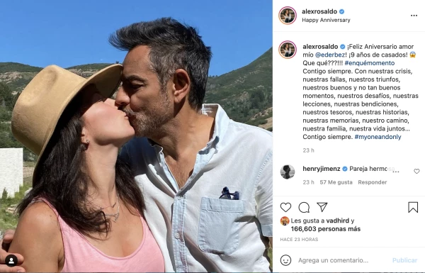Alessandra Rosaldo y Eugenio Derbez