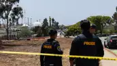 La policía responde a un aviso de un tirador activo en el Centro Islámico de San Diego, en San Diego, California, el 18 de mayo de 2026.