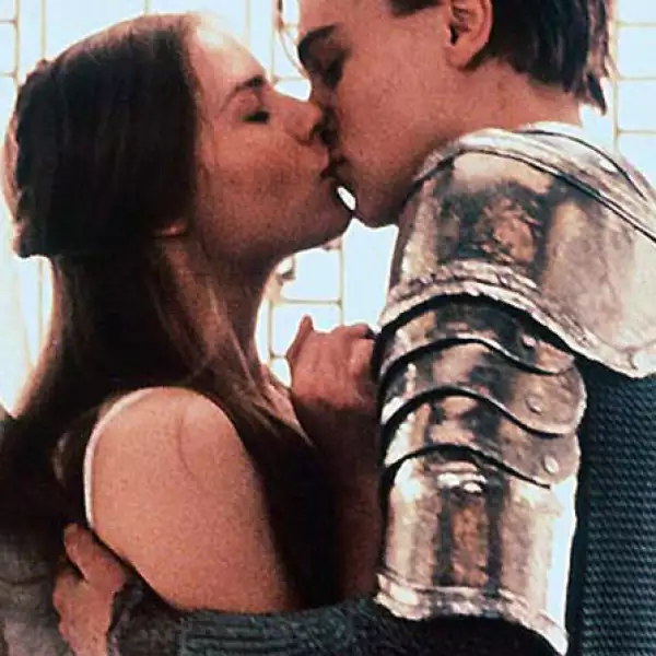 Leonardo DiCaprio y Claire Danes en Romeo + Julieta