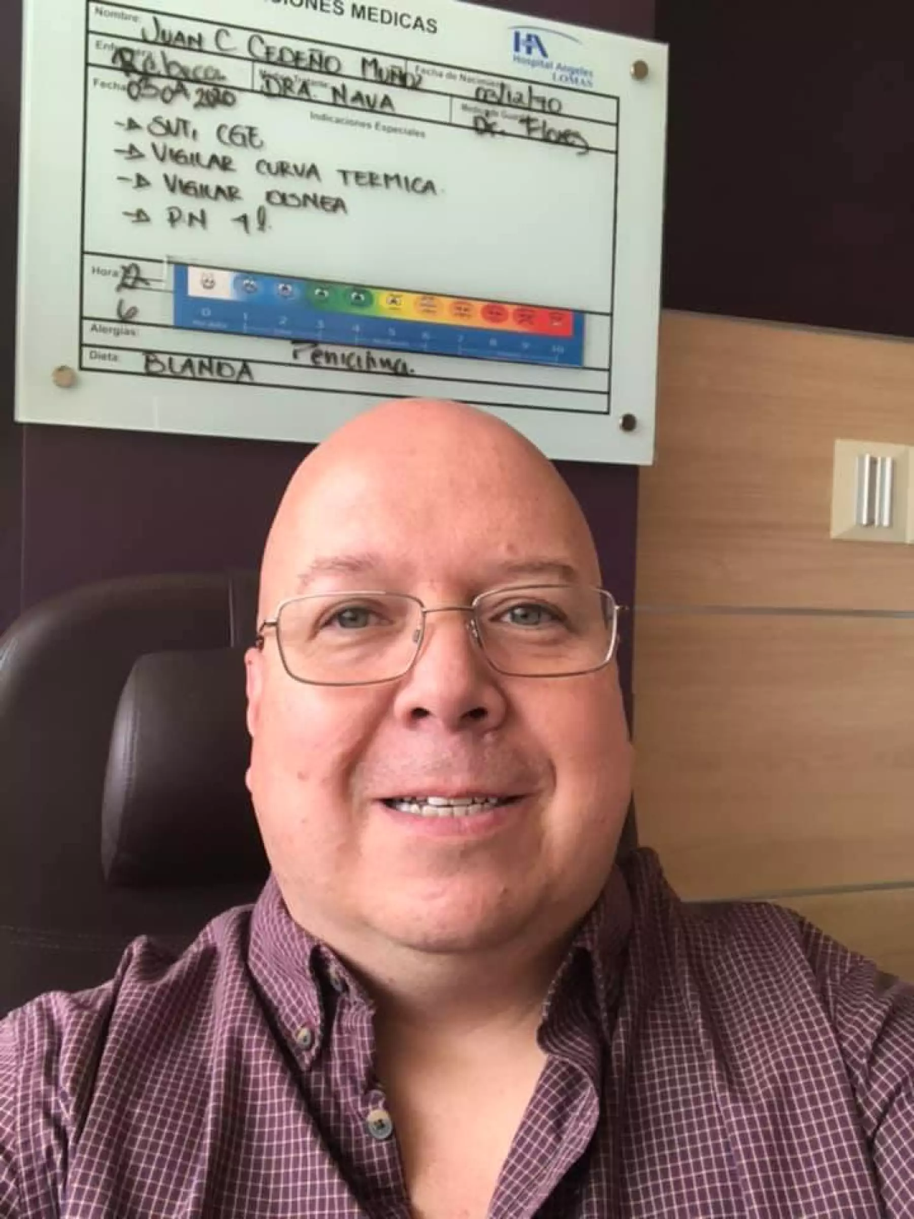 Juan Carlos Cedeño, sobreviviente de COVID-19