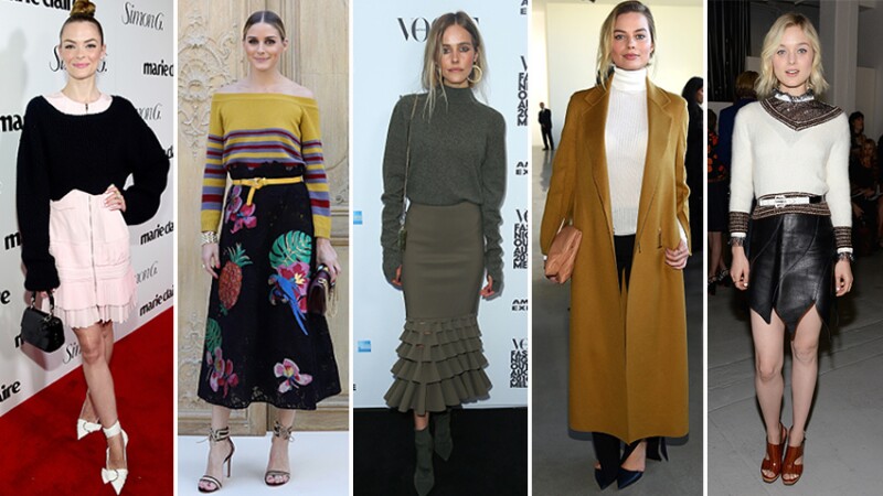 Las celebs nos dicen cómo usar suéter con estilo